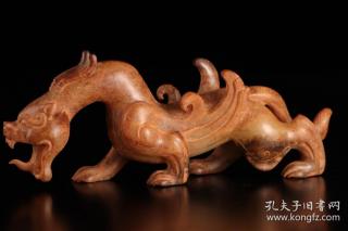 高古玉 和田玉貔貅摆件长15.4cm 宽3.6cm 高6.2cm 重241